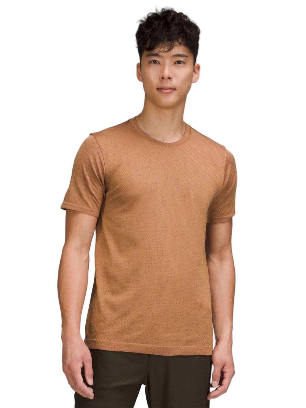 Lululemon Men's Metal Vent Breathe Crew T-Shirt Brown Purple MEDIUM